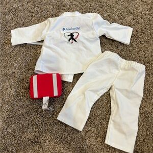American girl doll karate set with outfit